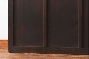 和製アンティーク　当時物色ガラス　大正ロマン香るモダンなデザインのガラス戸(ガラス引き戸、引き戸、建具)