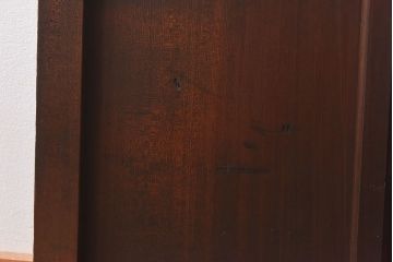 和製アンティーク　当時物色ガラス　大正ロマン香るモダンなデザインのガラス戸(ガラス引き戸、引き戸、建具)