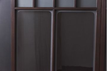 3種類のガラスが味わい深い引き戸(ガラス戸、格子戸、建具)2枚セット