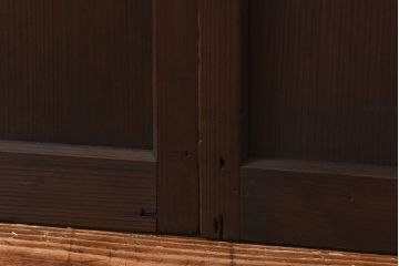 3種類のガラスが味わい深い引き戸(ガラス戸、格子戸、建具)2枚セット