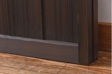 3種類のガラスが味わい深い引き戸(ガラス戸、格子戸、建具)2枚セット