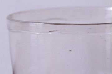 アンティーク雑貨　大正昭和初期　レトロな雰囲気漂う吹きガラス金魚鉢