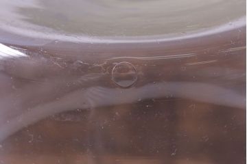 アンティーク雑貨　大正昭和初期　レトロな雰囲気漂う吹きガラス金魚鉢