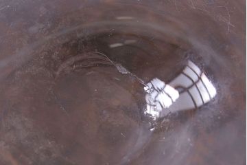 アンティーク雑貨　大正昭和初期　レトロな雰囲気漂う吹きガラス金魚鉢