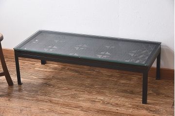 アンティーク家具　【K様オーダー品・決済用】書院欄間センターテーブル