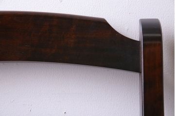 中古　北海道民芸家具　HM620　上質な作りとシンプルなデザインが魅力のラダーバックチェア(椅子、板座チェア、ダイニングチェア)(2)