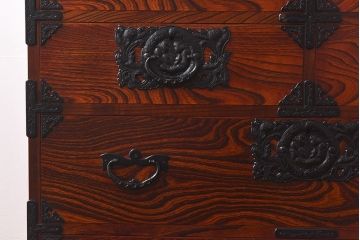 中古美品 伝統民芸家具　No.853　水沢型岩谷堂箪笥(整理箪笥、和タンス、引き出し)(定価約43万円)