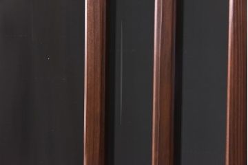 昭和レトロ　和モダンな演出にぴったりのガラス格子戸(建具、引き戸)2枚セット