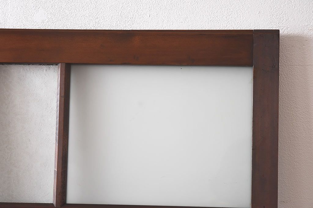 大正ロマン　シックな色合いが上品な印象のガラス戸(ガラス引き戸、引き戸、建具)