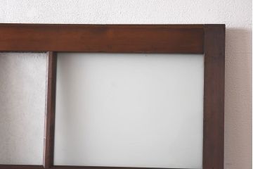 大正ロマン　シックな色合いが上品な印象のガラス戸(ガラス引き戸、引き戸、建具)