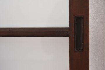 大正ロマン　シックな色合いが上品な印象のガラス戸(ガラス引き戸、引き戸、建具)