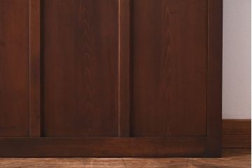 大正ロマン　シックな色合いが上品な印象のガラス戸(ガラス引き戸、引き戸、建具)