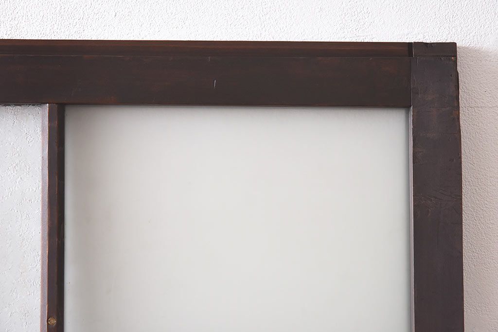 大正ロマン　シックな色合いが上品な印象のガラス戸(ガラス引き戸、引き戸、建具)