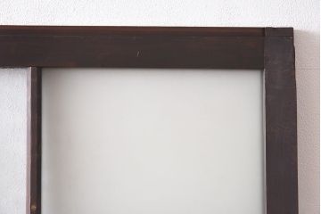 大正ロマン　シックな色合いが上品な印象のガラス戸(ガラス引き戸、引き戸、建具)