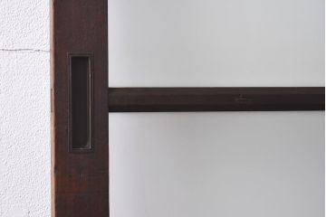 大正ロマン　シックな色合いが上品な印象のガラス戸(ガラス引き戸、引き戸、建具)