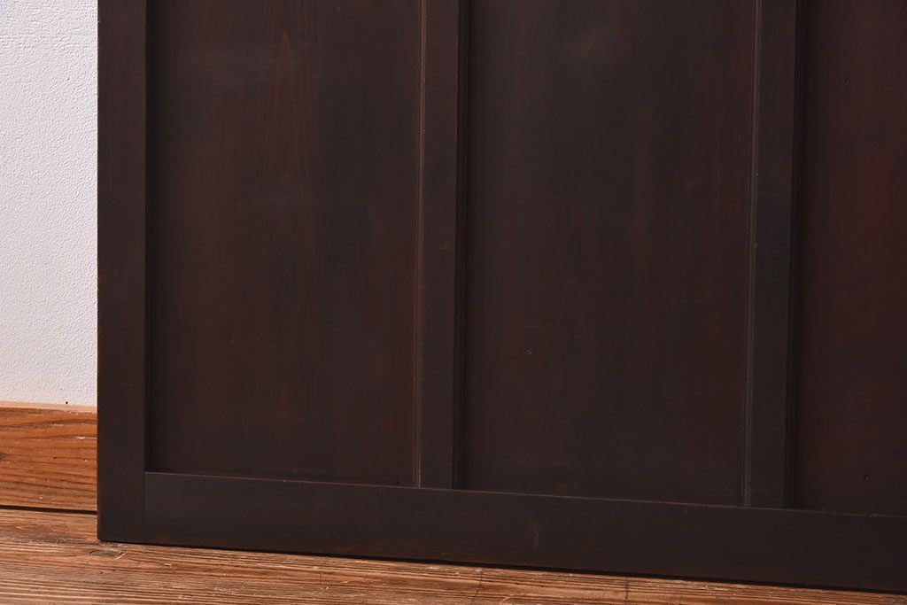 大正ロマン　シックな色合いが上品な印象のガラス戸(ガラス引き戸、引き戸、建具)