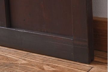 大正ロマン　シックな色合いが上品な印象のガラス戸(ガラス引き戸、引き戸、建具)