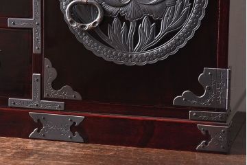 中古美品　欅産業　KM-12D　仙台民芸小箪笥(帳箱、船箪笥、舟型三つ抽箪笥)