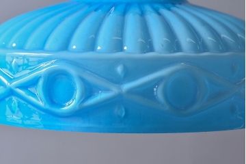 レトロな雰囲気漂う青色のシェード(電笠、天井照明)