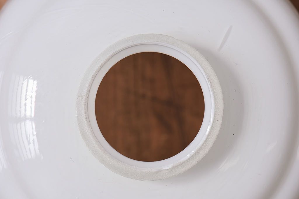 昭和レトロ　取り入れやすい白いシェード(天井照明、ペンダントライト)(2)