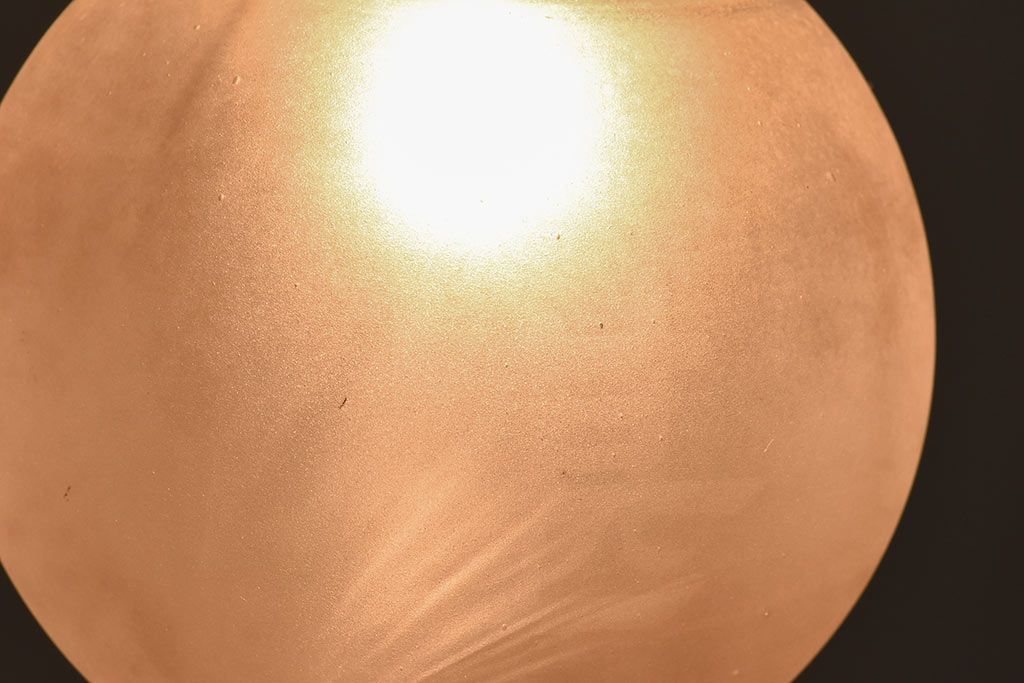 レトロな半透明球型ガラスペンダントライト(天井照明、吊り照明)