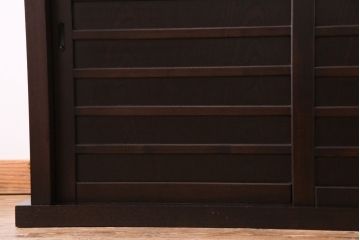 民芸家具　シンプルなデザインの水屋サイドボード(テレビボード、食器棚)