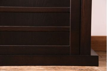 民芸家具　シンプルなデザインの水屋サイドボード(テレビボード、食器棚)