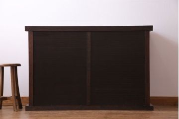 民芸家具　シンプルなデザインの水屋サイドボード(テレビボード、食器棚)