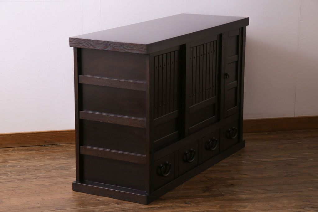 民芸家具　和モダンな雰囲気漂う水屋サイドボード(テレビボード、食器棚)