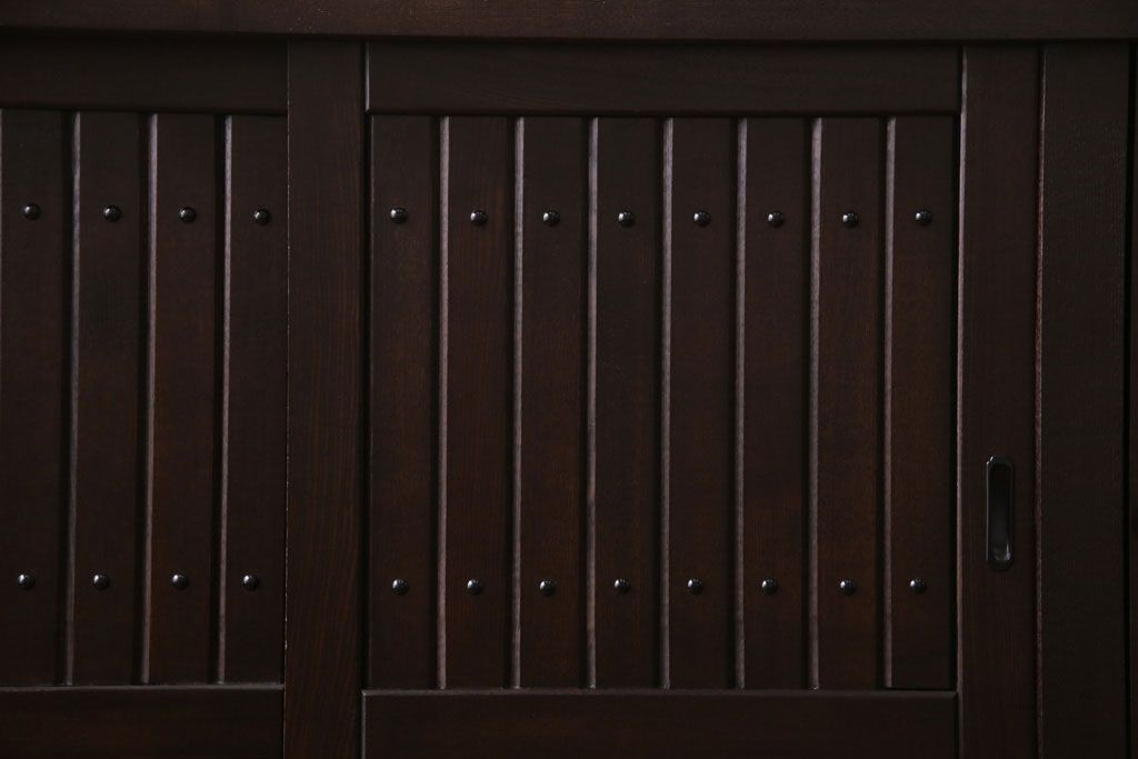 民芸家具　和モダンな雰囲気漂う水屋サイドボード(テレビボード、食器棚)