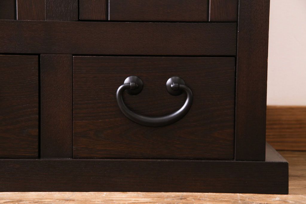 民芸家具　和モダンな雰囲気漂う水屋サイドボード(テレビボード、食器棚)