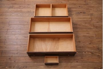 中古美品　松本民芸家具　H型ボールフットライティングビューロー(ワークデスク、在宅ワーク、在宅用)(1)