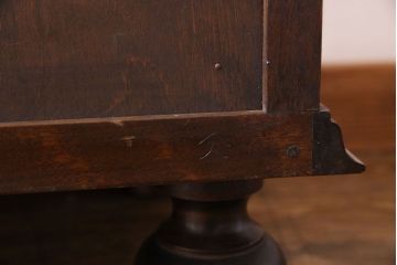 中古美品　松本民芸家具　H型ボールフットライティングビューロー(ワークデスク、在宅ワーク、在宅用)(1)
