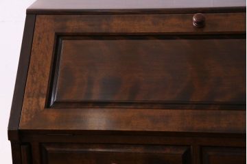 中古美品　松本民芸家具　H型ボールフットライティングビューロー(ワークデスク、在宅ワーク、在宅用)(1)