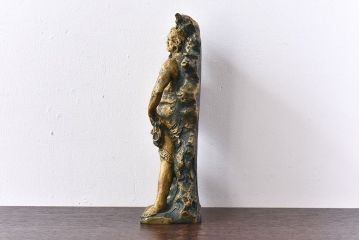 アンティーク雑貨　北村西望作 不動明王ブロンズ像 (箱付)