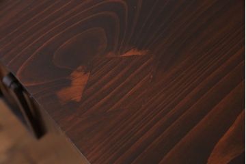 アンティーク家具　和製アンティーク　前面ケヤキ材　鉄脚付　二本松箪笥ローボード(リビングボード、テレビボード)