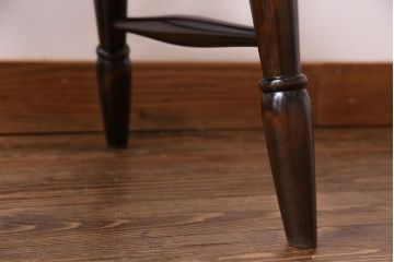 中古美品　北海道民芸家具　HM626 挽き物装飾が美しいウィンザーチェア(椅子、ダイニングチェア、ワークチェア、ウインザーチェア)(定価約7万円)(2)