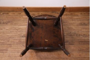 中古美品　北海道民芸家具　HM626 挽き物装飾が美しいウィンザーチェア(椅子、ダイニングチェア、ワークチェア、ウインザーチェア)(定価約7万円)(3)