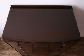 アンティーク家具　イギリスアンティーク　艶やかなマホガニー材が魅力のチェスト(引き出し、ドロワー)