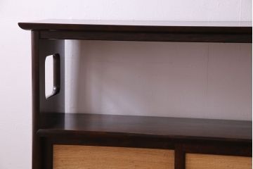 中古美品　松本民芸家具　上質な221型クズ布茶タンス2(定価約21万8千円)(1)