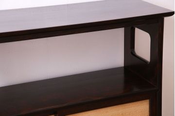 中古美品　松本民芸家具　上質な221型クズ布茶タンス2(定価約21万8千円)(1)