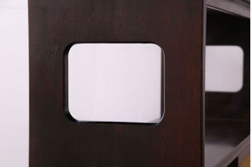 中古美品　松本民芸家具　上質な221型クズ布茶タンス2(定価約21万8千円)(1)