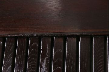 和製アンティーク　総ケヤキ材　堂々とした佇まいの富山蔵戸(引き戸、建具、玄関戸)