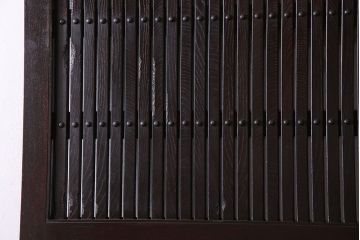 和製アンティーク　総ケヤキ材　堂々とした佇まいの富山蔵戸(引き戸、建具、玄関戸)