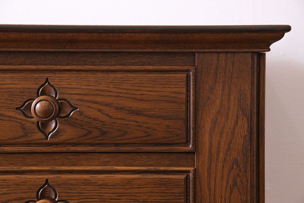 勇峰工芸（新）　チェスト38-4　ナラ材家具　北海道手作り家具 勇峰工芸（新） チェスト38-4 ナラ材家具 北海道手作り家具