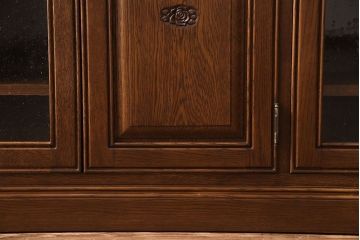 中古　旭川家具　勇峰工芸　フローラシリーズ　ナラ材サイドボード(戸棚、リビングボード)