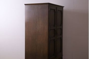 中古　永田良介商店　上品な印象の鏡付きワードローブ(洋服タンス)