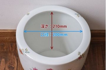 アンティーク雑貨　ノリタケ(日陶・則武)　華やかな色遣いの壱型火鉢(手あぶり、鉢カバー)(1)