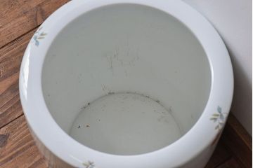 アンティーク雑貨　ノリタケ(日陶・則武)　華やかな色遣いの壱型火鉢(手あぶり、鉢カバー)(2)