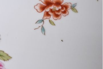 アンティーク雑貨　ノリタケ(日陶・則武)　華やかな色遣いの壱型火鉢(手あぶり、鉢カバー)(2)